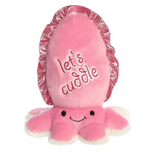 Aurora Medium Let's Cuddle Cuttlefish JUST SAYIN' Witty Stuffed Animal Pink 10" - 1 of 4