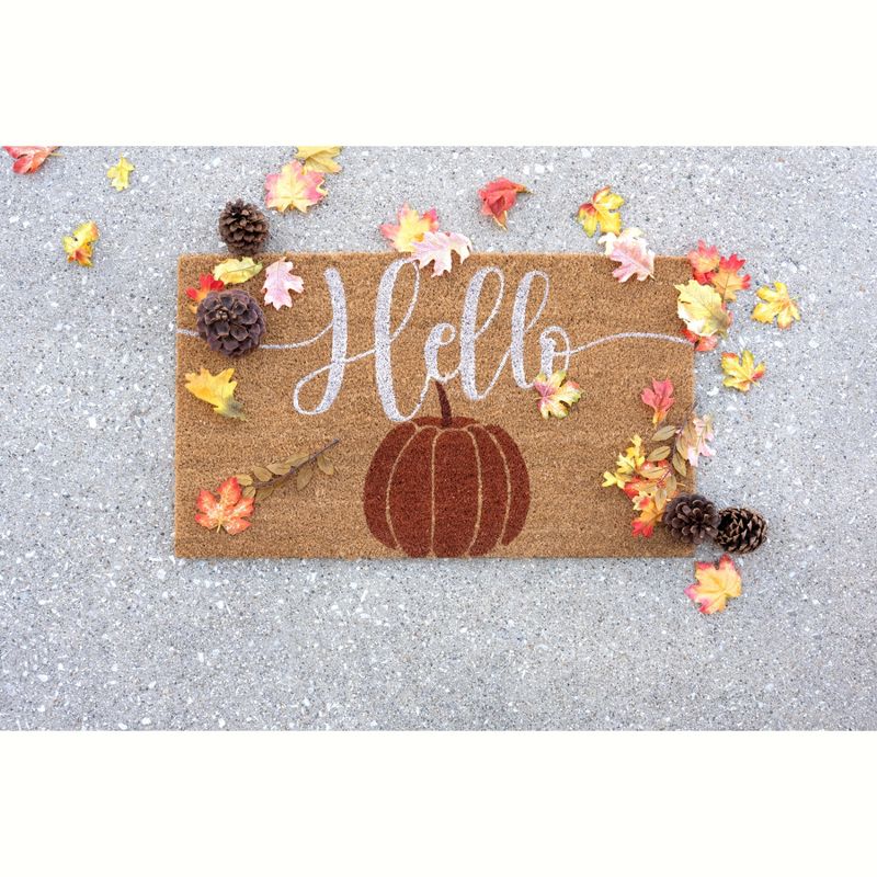 Shiraleah "Hello Pumpkin" Fall Doormat, 3 of 4