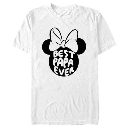 Men's Minnie Mouse Best Papa Ever Ears T-Shirt - image 1 of 4