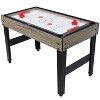 Sunnydaze 10-in-1 Multi-Game Table with Billiards, Foosball, Hockey, Ping Pong, Chess, Checkers, Backgammon, Shuffleboard, Bowling, and Cards - 49.5" - 3 of 4