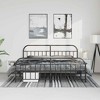 vidaXL 12" Black California King Metal Bed Frame with Headboard & Footboard No Mattress - 3 of 4