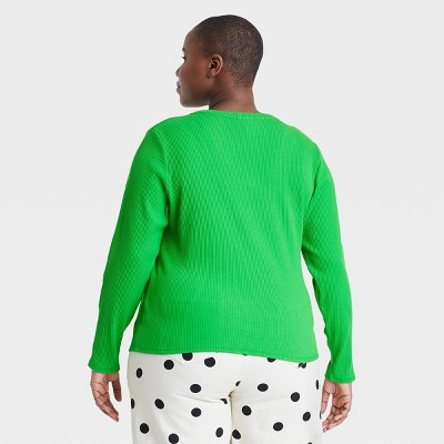 women's plus size thermal henley shirts