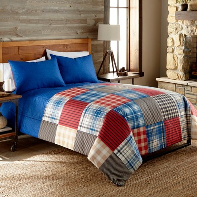 Berry Patch Plaid Full/Queen Reversible Polyester Comforter Set