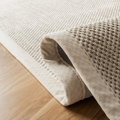 6' Round Marble Beige Hand-Knotted Sisal Area Rug