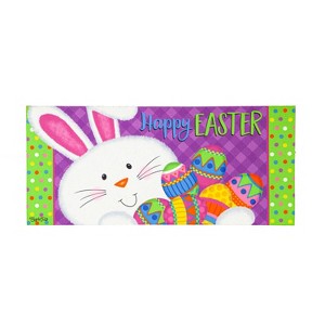 Evergreen Easter Bunny Sassafras Indoor Outdoor Switch Doormat 1'10"x10" Multicolored - 1 of 1