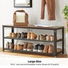 3-Tier Sturdy Shoe Rack Bench with Metal Mesh Shelves, Freestanding Entryway Organizer for Shoes & Storage, 11.8x39.4x17.7 Inches - 3 of 4