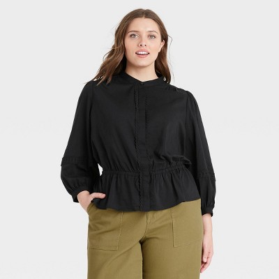 black peplum top target