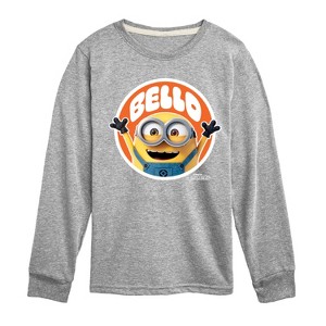 Boys' - Despicable Me Minions - Hello Bello Minion Long Sleeve Graphic T-Shirt - 1 of 4