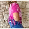 Women's Thunderbird Fringe Hem Tee - Rose Canyon Ranch - 4 of 4