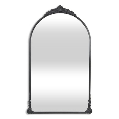 Cheung's Everlaine Modern Victorian Black Wall Accent Mirror