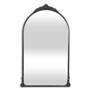 Cheung's Everlaine Modern Victorian Black Wall Accent Mirror - 1 of 2