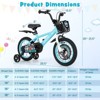 Costway 12"/14"/18" Kid's Bike for 4-8 with Height-Adjustable Handlebar & Saddle Handbrake Blue/Green/Red/Purple - 2 of 4