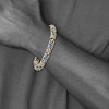 Black Bow Jewelry 8.5mm Stainless Steel & Gold Tone Byzantine Chain Bracelet, 8.25 Inch - 4 of 4