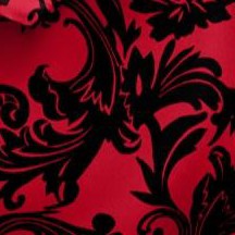 classic red graphic scroll