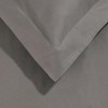 Luxury 700 Thread Count Solid 3 Piece Premium Cotton Duvet Cover Set, Modern Solid, Included: One Duvet Cover and Two Pillowshams by Blue Nile Mills - 3 of 3