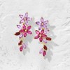 Ross-Simons 7.30 ct. t.w. Multi-Gemstone Floral Drop Earrings in 18kt Gold Over Sterling - 3 of 4