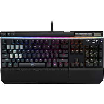 HyperX HX-KB2BL2-US/R1 Alloy Elite RGB Mechanical Clicky Cherry MX Blue Switch Gaming Keyboard Black Certified Refurbished