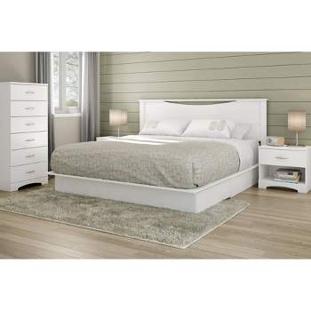 Queen Step One Platform Bed with Drawers - South Shore