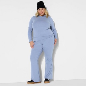Women's Cozy Flare Mid-Rise Pull-On Pants - Wild Fable™ - 1 of 3