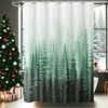 LunaLulinlk Green Forest Fabric Shower Curtain, 72" x 72" - 4 of 4