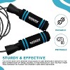 RDX Sports Skipping Rope with Anti-Slip Soft Memory Foam Weighted Handles, 10.3FT Adjustable Tangle-Free PVC Coated Steel Jump Cable - 4 of 4
