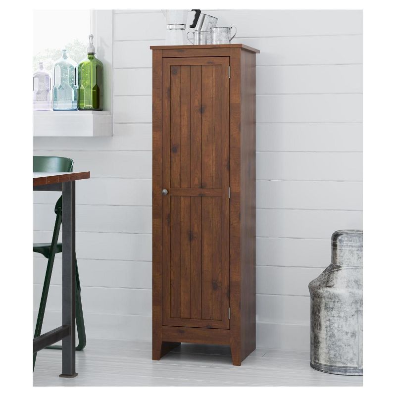 Hagar Single Door Storage Pantry Cabinet Pine - Room and Joy, 6 of 11