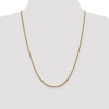 Black Bow Jewelry 2.4mm 14k Yellow Gold Diamond Cut Round Box Chain Necklace - 2 of 4