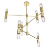 CWI Lighting Hand Crank 12 Light Chandelier With Medallion Gold Finish - 3 of 4