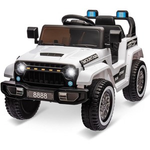 12V Kids Ride-On Truck, 4-Wheel Electric Vehicle with Remote Control, Spring Suspension, 3 Speeds, LED Lights, Music & MP3 - 1 of 4