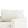Royal Hampton Accent Chair, Bench Seat w Track Arms, Plush Off White Boucle - 3 of 4