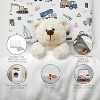 Sweet Jojo Designs Boy Toddler Pillow with Pillowcase 13 x 18 in. Construction Truck Green Blue and White - 3 of 4