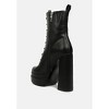Meows Faux Leather High Heel Platform Ankle Boots Women - 3 of 4