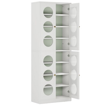 Tribesigns 70.87" Tall Shoe Cabinet, 8-Tier Shoe Rack Organizer with Doors and Adjustable Shelves for Entrance, Closet