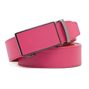 Braveman | Men's Sliding Buckle Adjustable Leather Ratchet Belt - 1 of 2