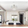 Elegant Lighting Mila 18 inch flush mount in chrome - 2 of 4