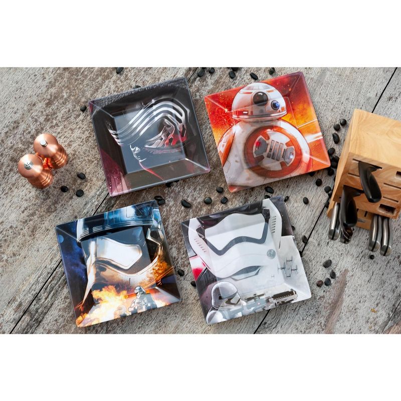 Seven20 Star Wars Melamine Plate Set - 4 Pieces - Stormtrooper, Kylo Ren, and BB8, 5 of 8