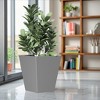 Wooakway Outdoor/Indoor/Decor/Garden Large Tall Metal Planter Pots Planter Boxes Cachepots Nursery Pots - 2 of 4