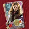 Harry Potter Hermione Colorful Paper Collage Adult T-Shirt Cardinal - 2 of 4