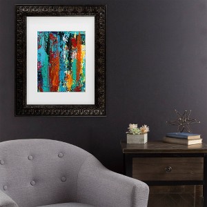 Trademark Fine Art Oliver Nolan Dripping I Matted Framed Art - 1 of 4