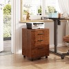 GALAXHERO  3 Drawer File Cabinet for Home Office, Wood Under Desk Filing Cabinet, Rolling Printer Stand with Wheels - 3 of 4