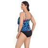 Trimshaper Women's Ronnie Two Tier Ruffle Tankini Swimsuit Top - 2 of 3