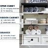 Bathroom Wall Cabinet, Farmhouse Medicine Cabinet with Drawer, 24" Wide Bathroom Cabinet with Adjustable Shelf & Double Barn Doors - 3 of 4
