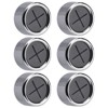 6 Pcs Push In Hand Towel Holder, Round No Drill Towel Holder,for Bathroom Kitchen Home Hand and Dish Towels, Gray - 2 of 4