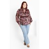 Women's Plus Size Katya Top - plum | CITY CHIC - 2 of 4