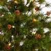 Nearly Natural 3-ft Colorado Mountain Pine Artificial Christmas Tree with 50 Clear Lights, 171 Bendable Branches and Pine Cones - 3 of 4