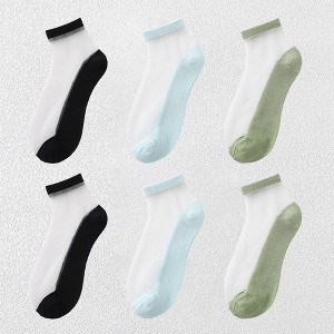 Alilang Chic Women's Summer Thin Ankle Socks Soft for Casual 6Pk - 1 of 2