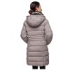 Rokka&Rolla Women's Heavy Long Winter Coat with Fleece Hood Parka Jacket - 4 of 4