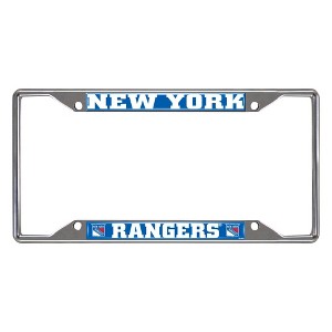NHL New York Rangers Stainless Steel License Plate Frame - 1 of 3