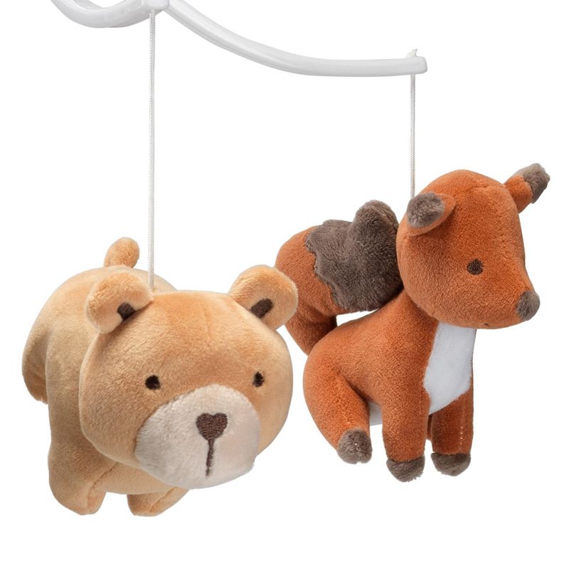 Bedtime Originals Animal Alphabet Bear/Fox Musical Baby Crib Mobile Soother Toy, 2 of 8