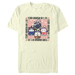 Men's Naruto Nyaruto Team Kakashi Square T-Shirt - 1 of 4